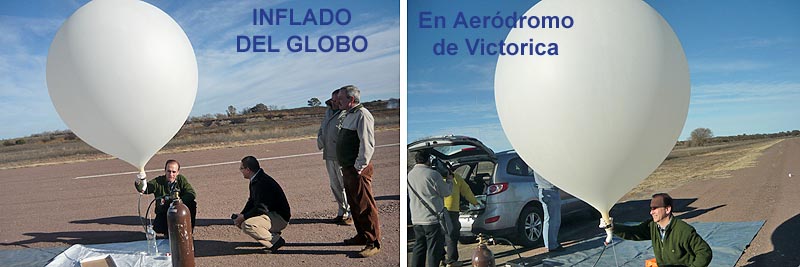 Inflado del Globo en Victorica